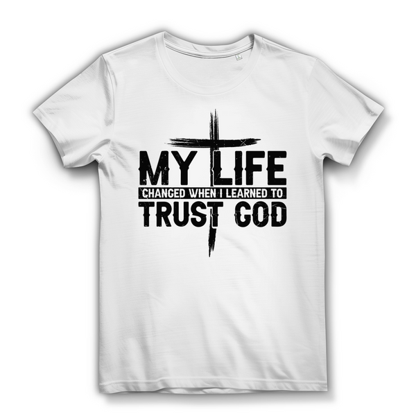 Damen Bio T-Shirt when i learned to trust god