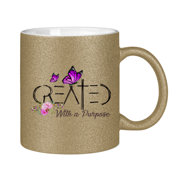 Glitzertasse created with a purpose