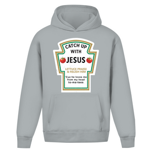 Oversize Hoodie Ohne Kordel catch up with jesus