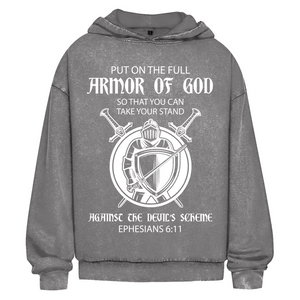 Oversize Washed Hoodie armor of god