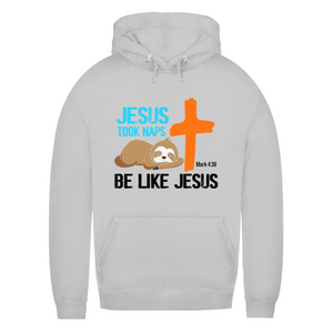 Damen Hoodie jesus took naps mark 4:38 faultier