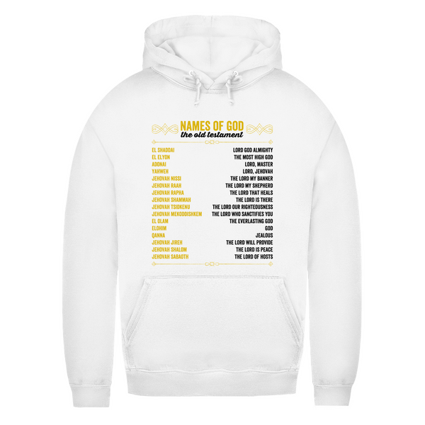 Damen Hoodie names of god