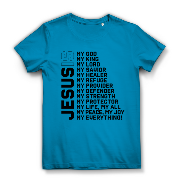 Damen Bio T-Shirt jesus is my god