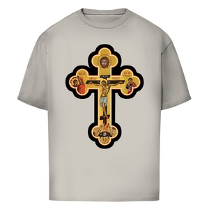 Oversize T-Shirt Griechisch Orthodoxe Jesus Kreuz