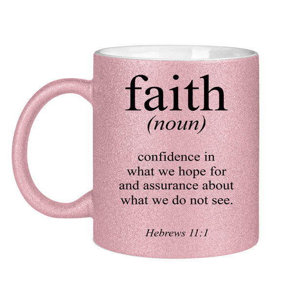 Glitzertasse faith definition