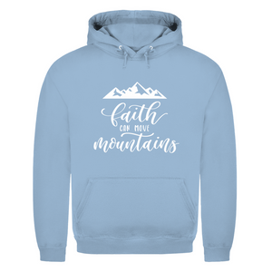 Herren Hoodie faith can move mountains
