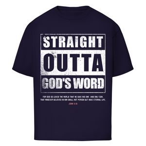 Oversize T-Shirt straight outta gods word john 3:16