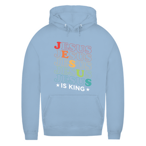 Damen Hoodie jesus is king retro