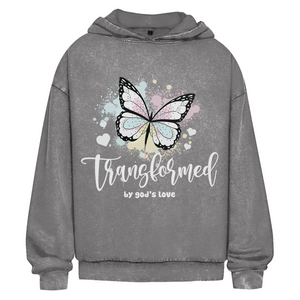 Oversize Washed Hoodie transformed by gods love