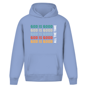 Oversize Hoodie Ohne Kordel god is good retro
