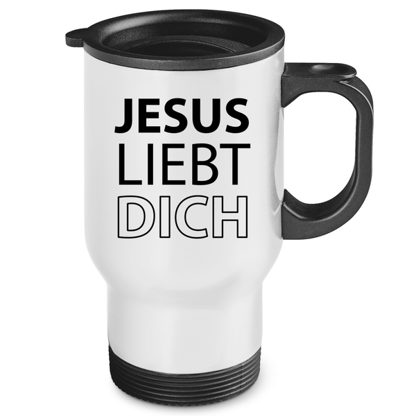 Edelstahl-Thermobecher jesus liebt dich