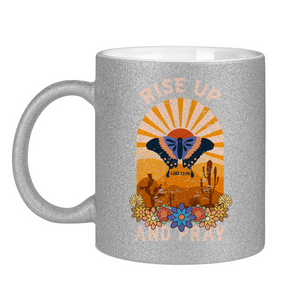 Glitzertasse rise up and pray