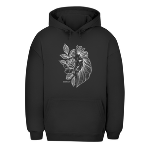Unisex Oversize Hoodie Blume Löwe jesaja 33,17