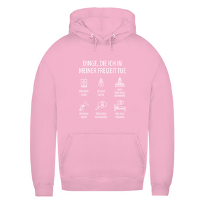 Damen Hoodie dinge die ich in meiner freizeit tue