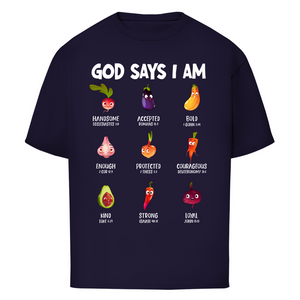 Oversize T-Shirt god says i am handsome