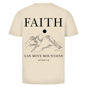 Herren T-Shirt faith minimalistisch matthew 17:20
