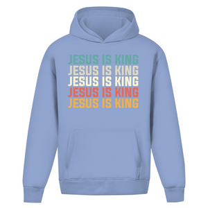 Oversize Hoodie Ohne Kordel jesus is king vintage