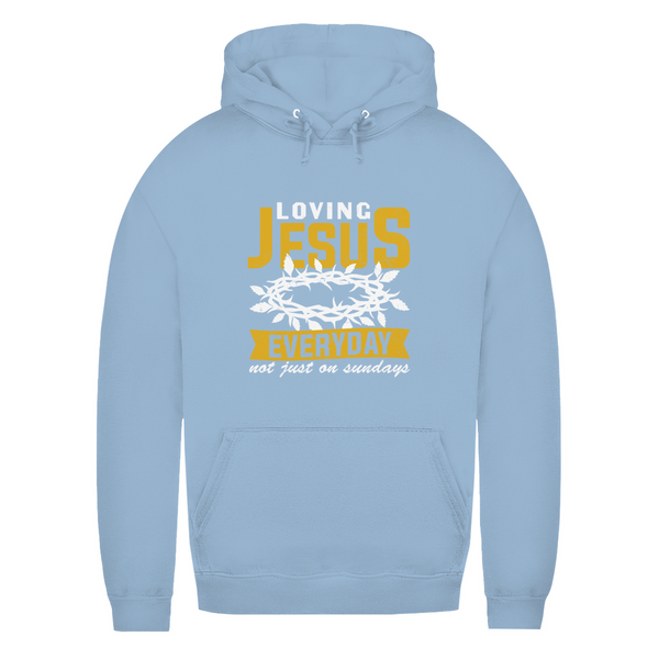 Damen Hoodie loving jesus everyday