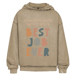 Oversize Washed Hoodie teaching kids about jesus lehrer
