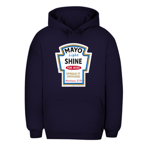 Unisex Oversize Hoodie mayo light shine matthew 5:16