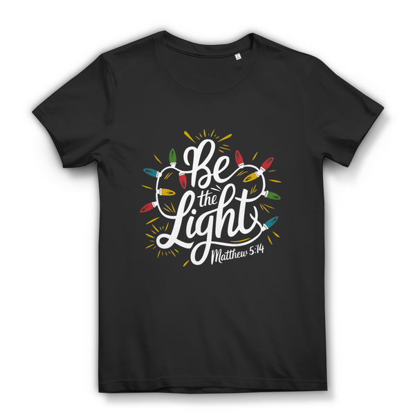 Damen Bio T-Shirt be the light matthew 5:14