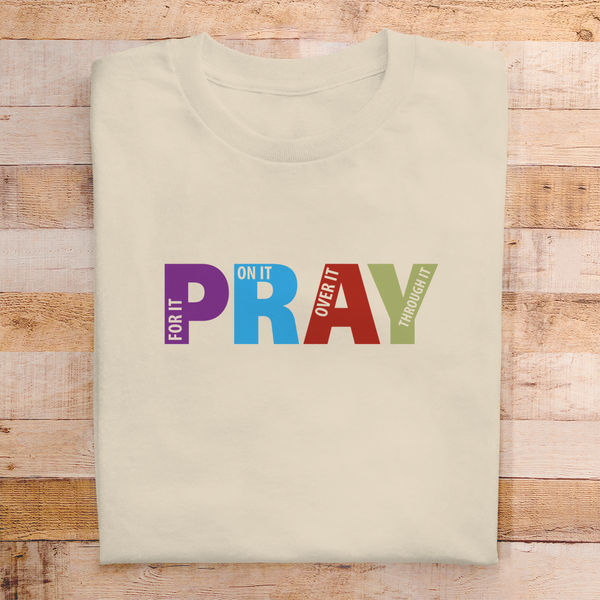 Herren T-Shirt pray on it