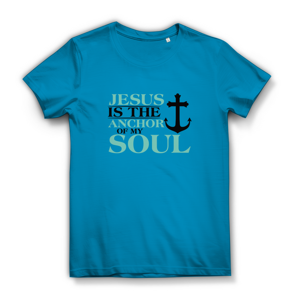 Damen Bio T-Shirt jesus is the anchor of my soul segeln