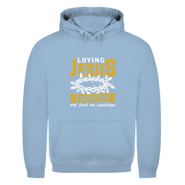 Herren Hoodie loving jesus everyday