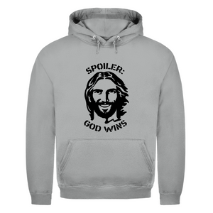Herren Hoodie spoiler god wins