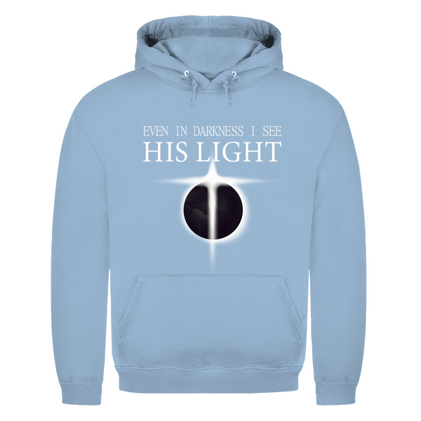 Herren Hoodie even in darkness i see his light