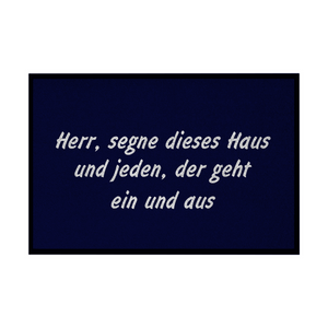 Fußmatte mit Gummirand herr, segne dieses haus
