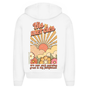 Oversize Zipper Hoodie great is thy faithfulness lamentations 3:23