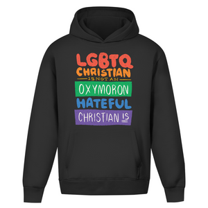 Oversize Hoodie Ohne Kordel lgbtq christian