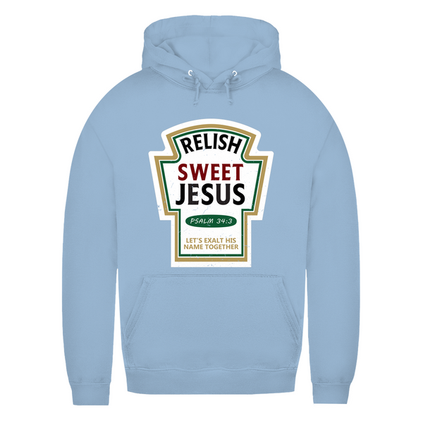 Damen Hoodie relish sweet jesus psalm 34:3