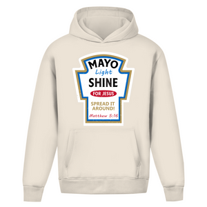 Oversize Hoodie Ohne Kordel mayo light shine matthew 5:16