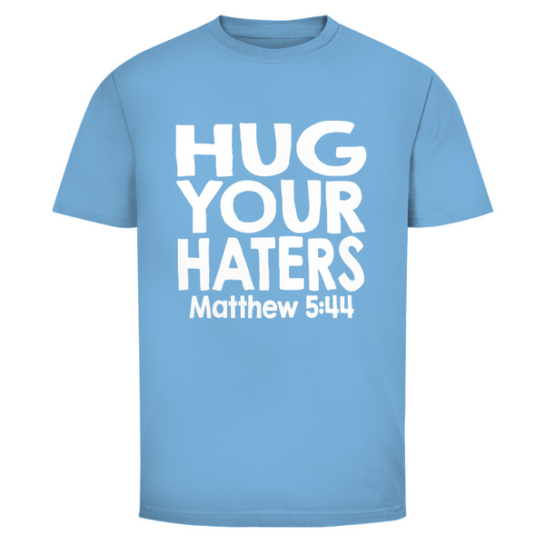 Herren T-Shirt hug your haters matthew 5:44