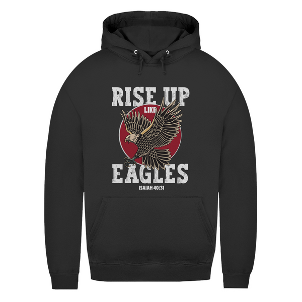 Damen Hoodie rise up like eagles isaiah 40:31