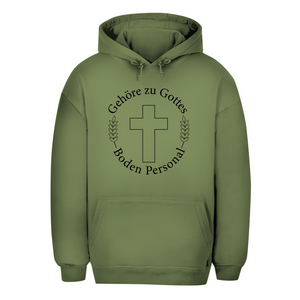 Unisex Oversize Hoodie gehöre zu gottes boden personal