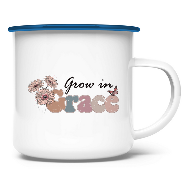 Emaille Tasse grow in grace