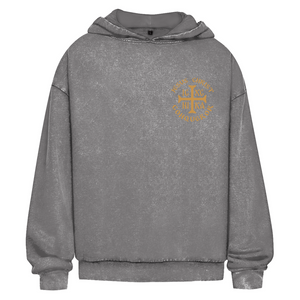 Oversize Washed Hoodie ICXC NIKA orthodox griechisch