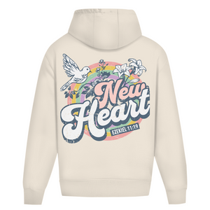 Oversize Hoodie Ohne Kordel new heart ezekiel 11:19