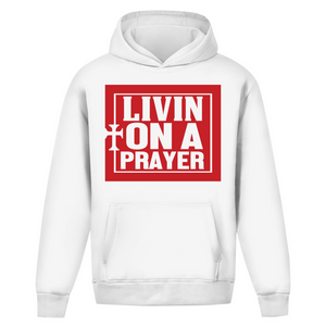 Oversize Hoodie Ohne Kordel livin on a prayer