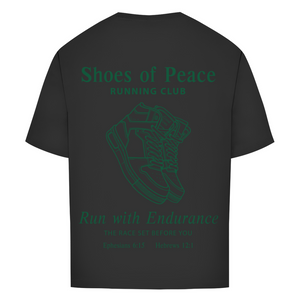 Oversize T-Shirt run with endurance hebrews 12:1