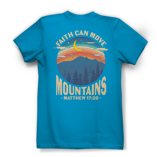 Damen Bio T-Shirt faith can move mountains matthew 17:20