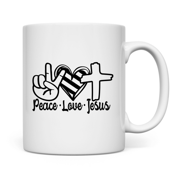 Tasse peace love jesus