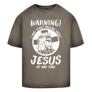 Oversize Washed T-Shirt jesus at any time