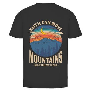 Herren T-Shirt faith can move mountains matthew 17:20