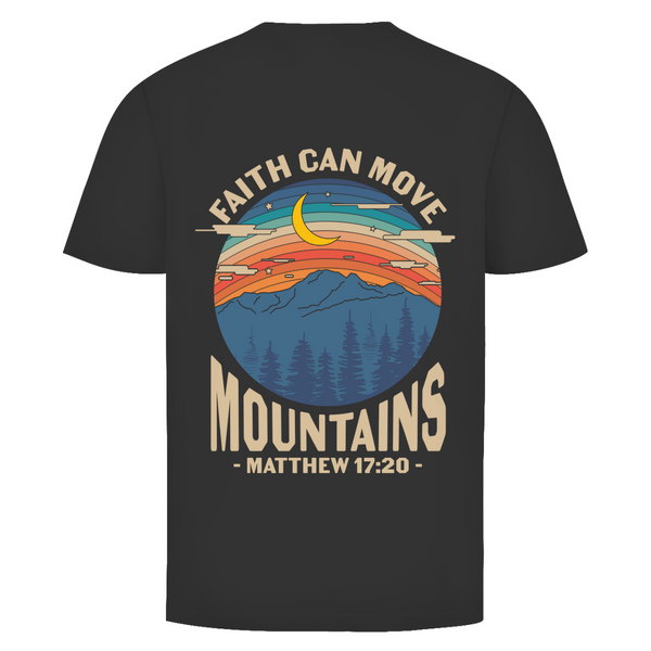 Herren T-Shirt faith can move mountains matthew 17:20