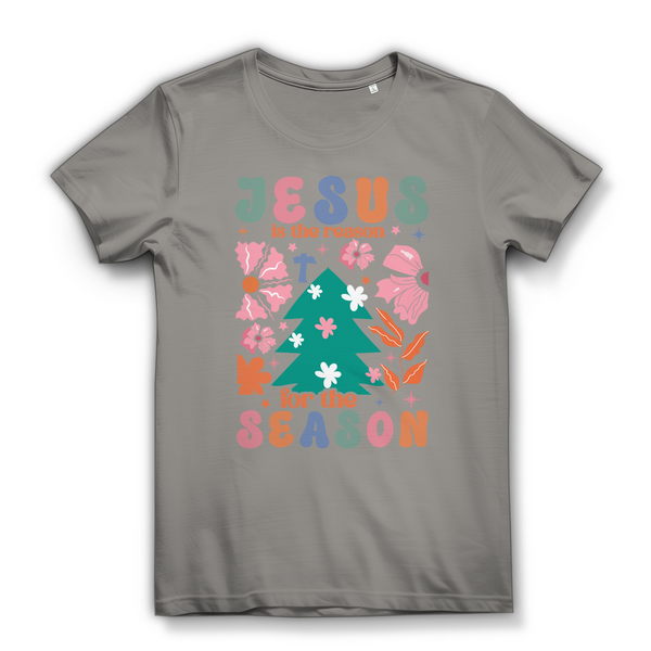 Damen Bio T-Shirt jesus is reason for the season