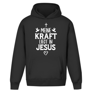 Oversize Hoodie Ohne Kordel meine kraft liegt in jesus
